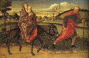 CARPACCIO, Vittore The Flight into Egypt fg oil painting artist